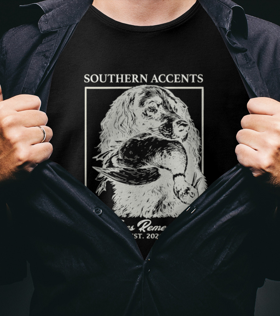 Southern Accents Old Times Remembered EST 2026 Vintage Style Bird Motif T-Shirt