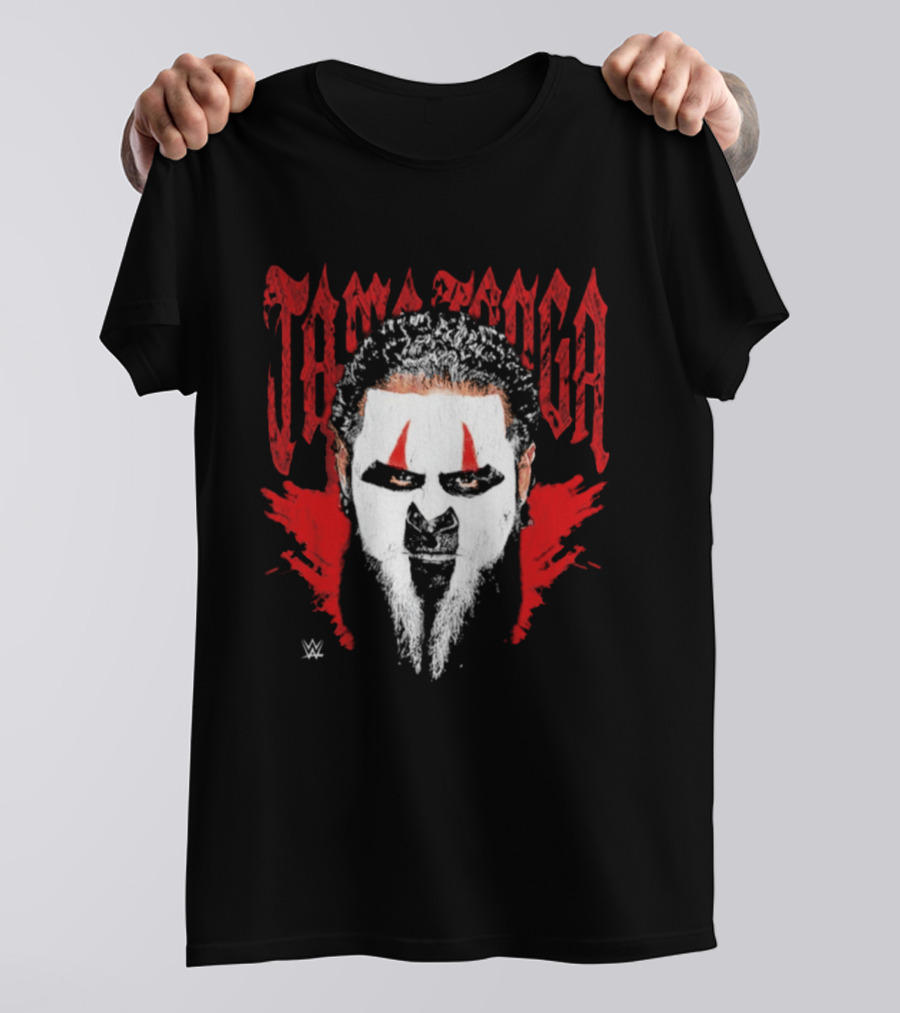 Tama Tonga WWE White Face Paint Red Scream T-Shirt