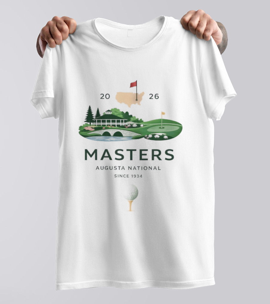 Masters 2026 Augusta National Golf Scenic Souvenir T-Shirt