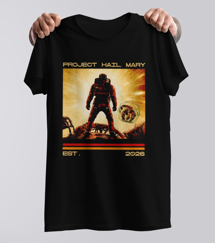 Andy Wei Project Hail Mary 2 Astronaut Est 2026 T-Shirt