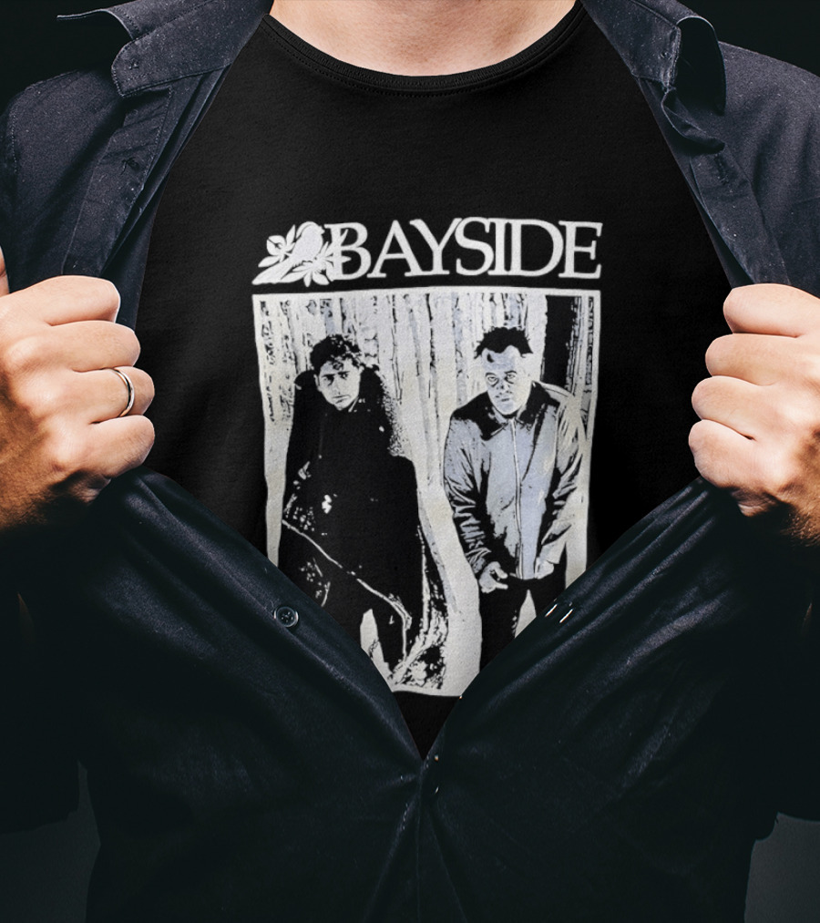 Bayside Band 25th Anniversary Black And White Image T-Shirt