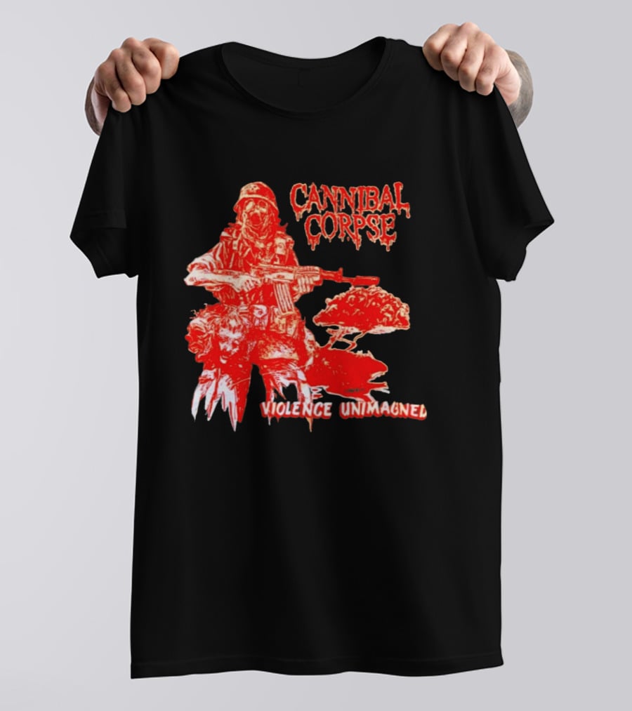 Cannibal Corpse Violence Unimagined Skeleton Soldier Album Merch T-Shirt