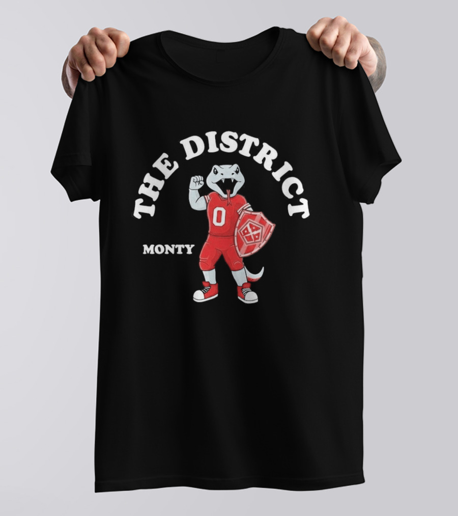 The District Monty DC Defenders 2026 Football Shield T-Shirt