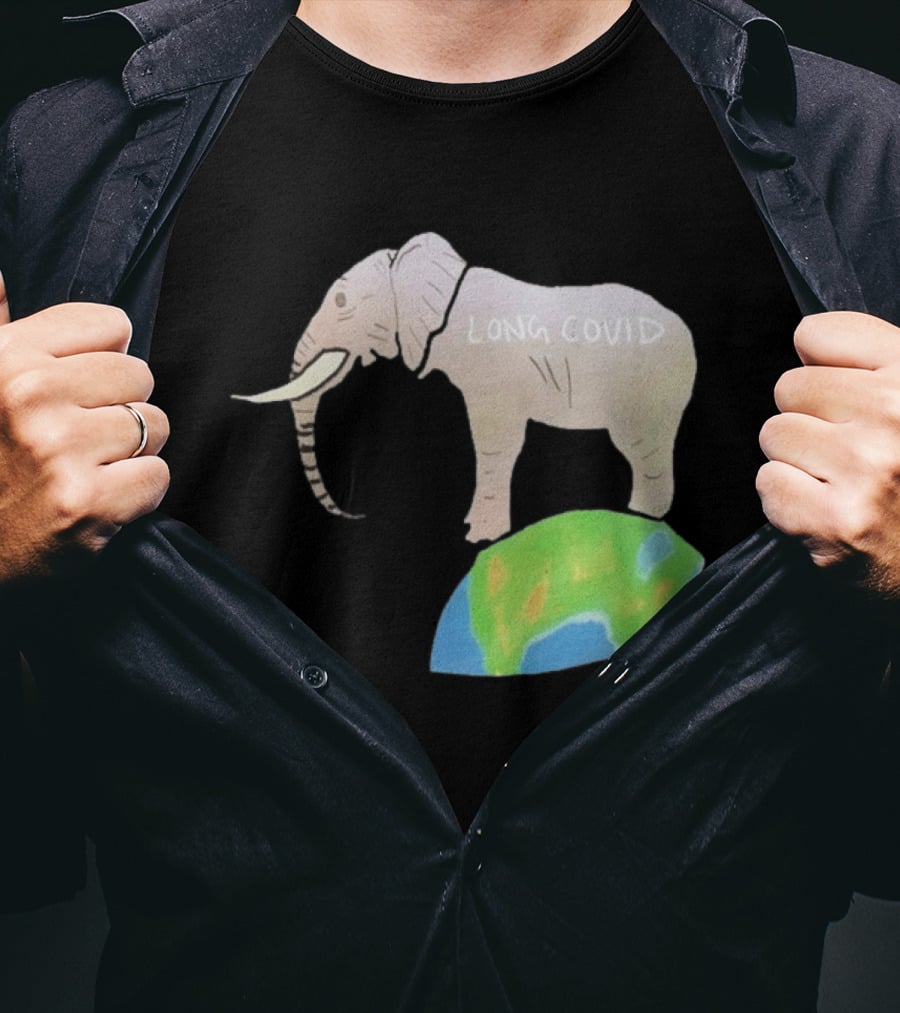 Elephant Long Covid Earth T-Shirt