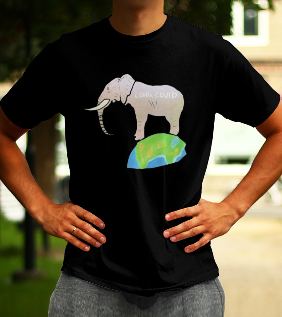 Elephant Long Covid Earth T-Shirt