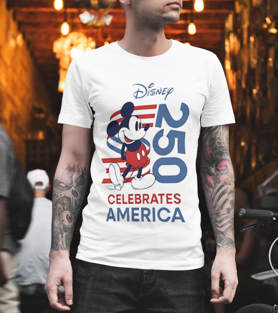 Disney Celebrates America 250th Anniversary 1776 2026 Mickey Mouse T-Shirt