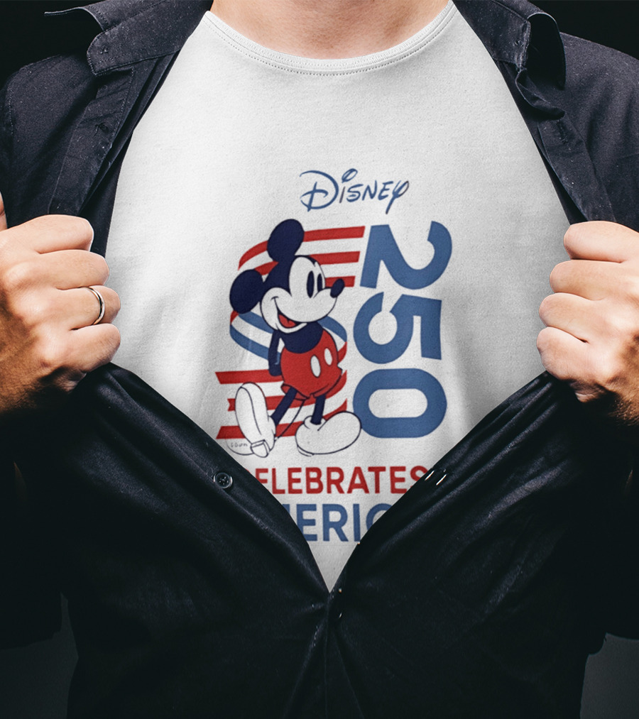 Disney Celebrates America 250th Anniversary 1776 2026 Mickey Mouse T-Shirt