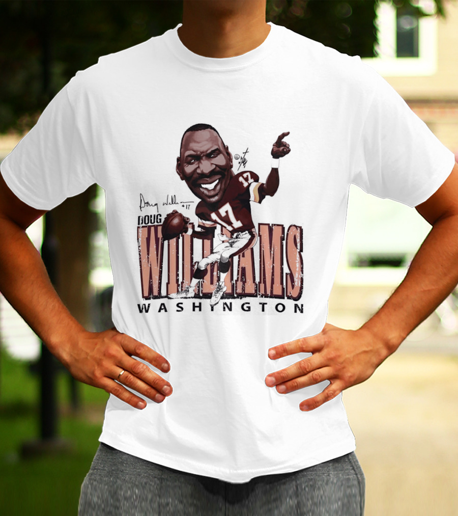 Doug Williams Washington Commanders Football Cartoon Caricature T-Shirt