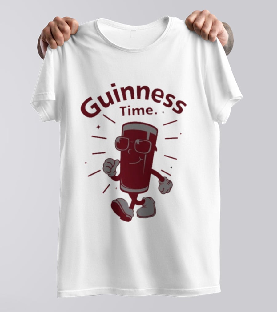 Guinness Time Walking Pint With Sunglasses T-Shirt