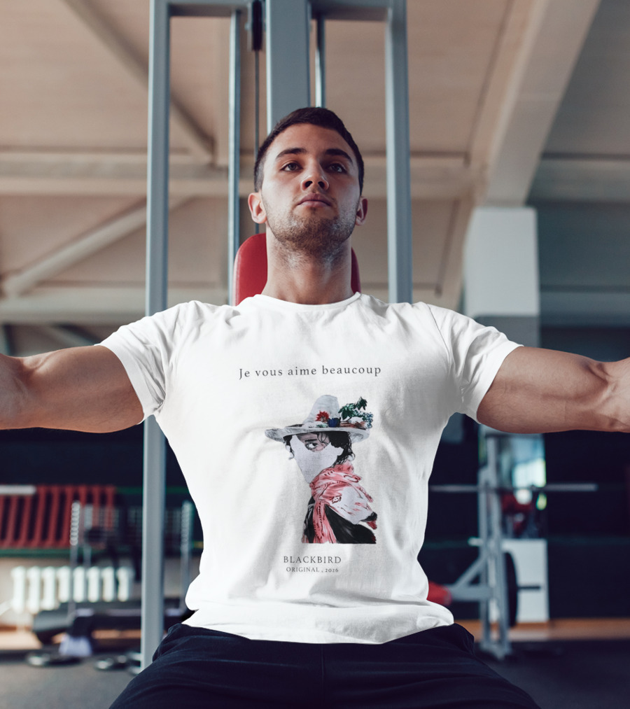 Je Vous Aime Beaucoup Blackbird Original 2026 Hat Mask Flower Scarf T-Shirt