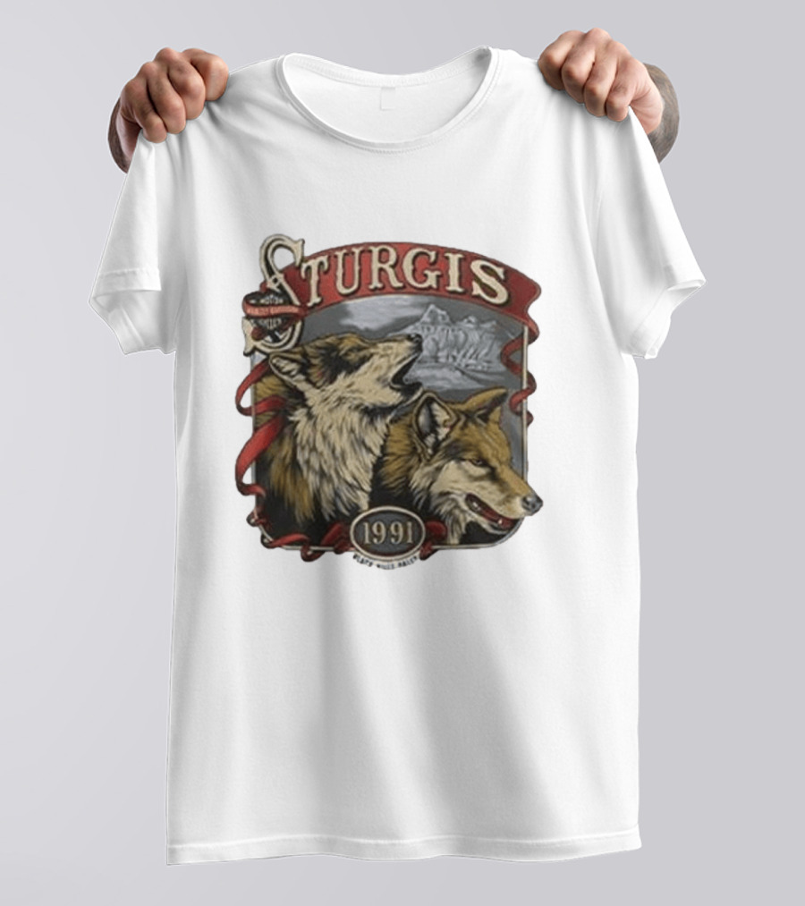 Morgan Wallen Harley Davidson Sturgis 1991 Wolf T-Shirt