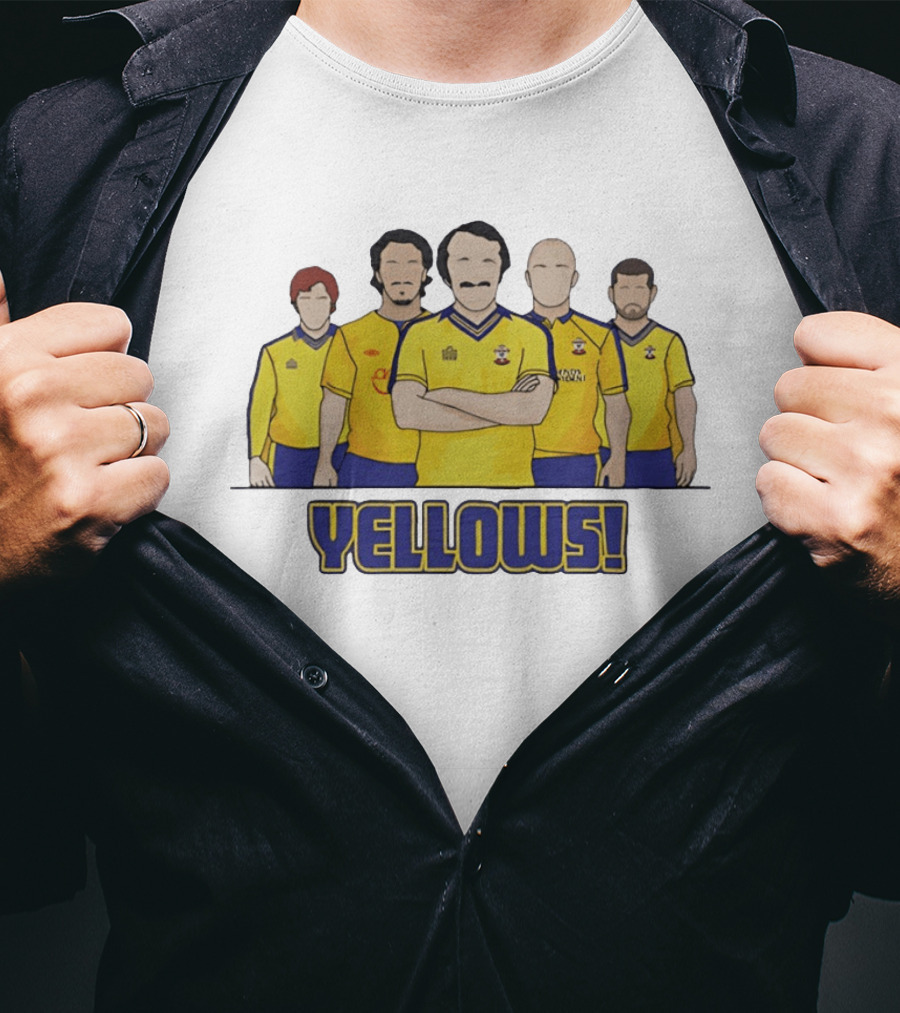 Yellows Southampton Football Club Retro Team T-Shirt
