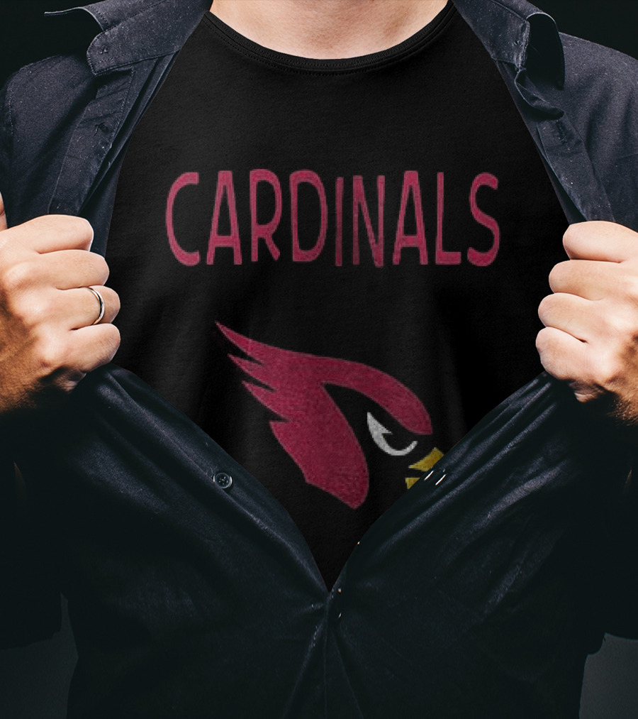 Arizona Cardinals Peanuts Snoopy Woodstock Bird Gang Football T-Shirt