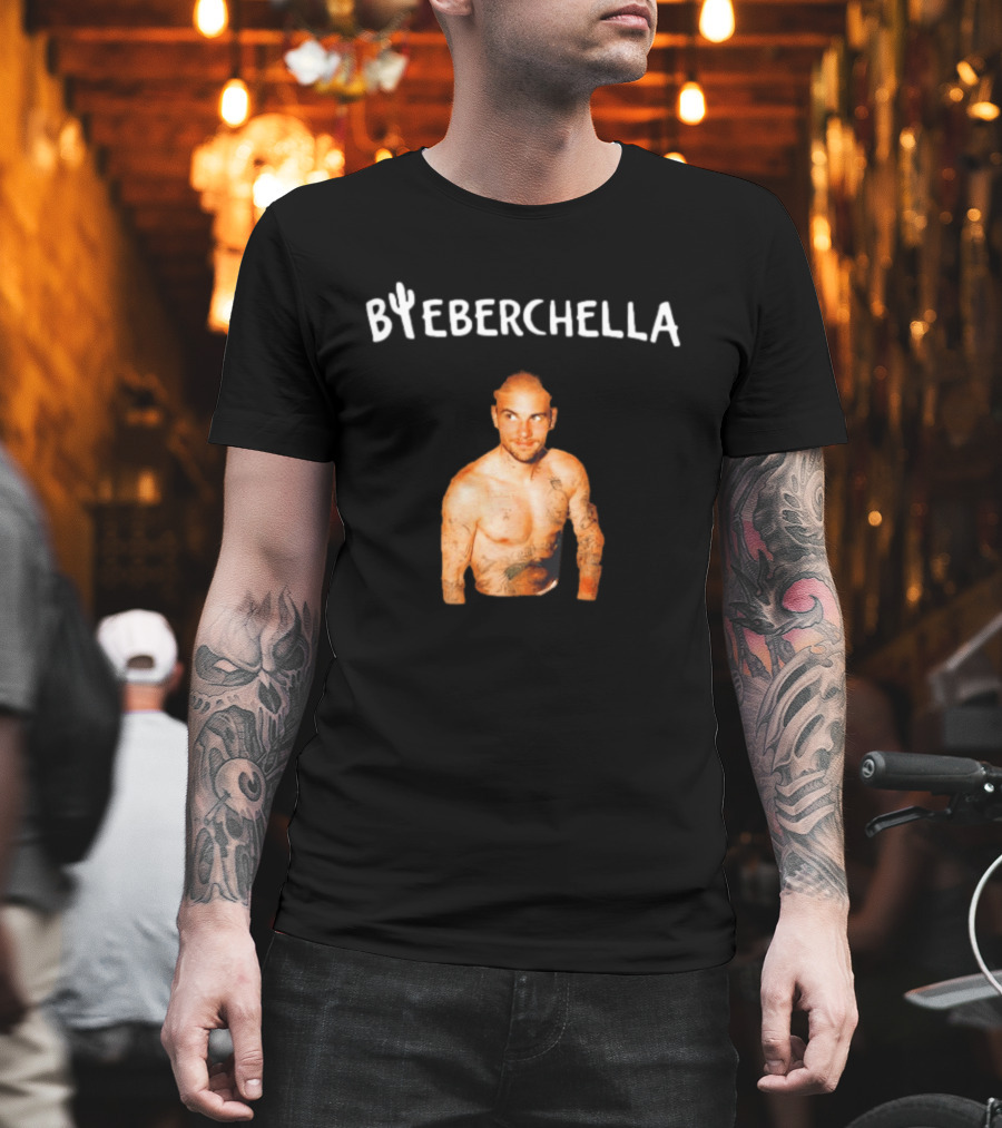 Bieberchella Tattooed Justin Bieber Humor T-Shirt