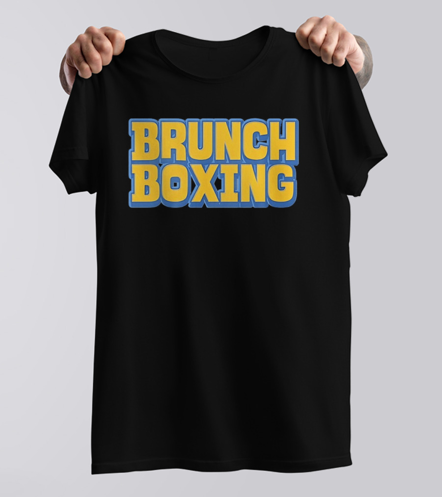 Brunch Boxing Bold Yellow And Blue T-Shirt