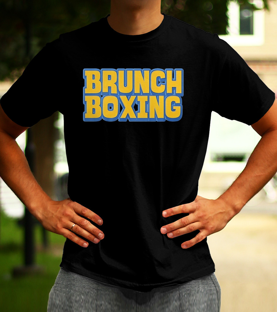 Brunch Boxing Bold Yellow And Blue T-Shirt