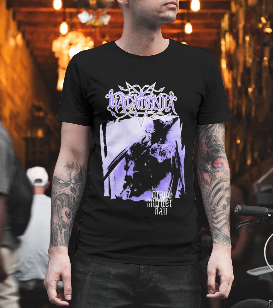 Katatonia Brave Murder Day Album Cover Art Purple Abstract T-Shirt