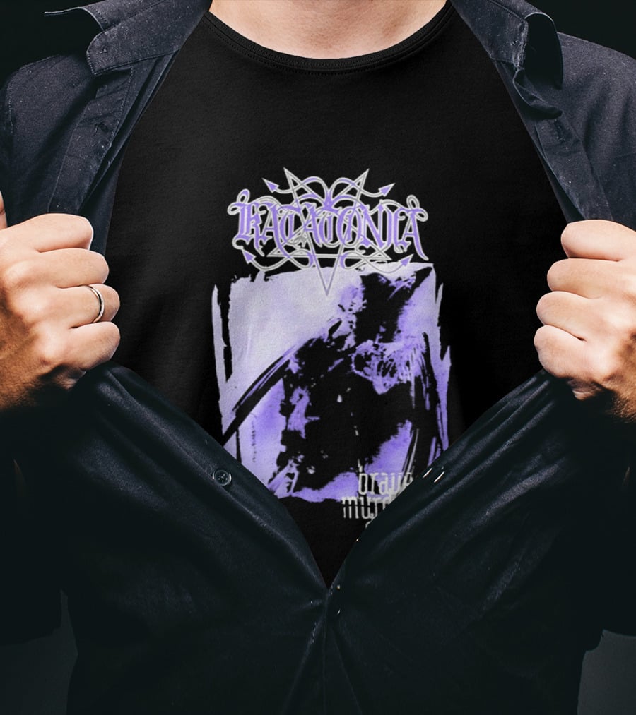 Katatonia Brave Murder Day Album Cover Art Purple Abstract T-Shirt