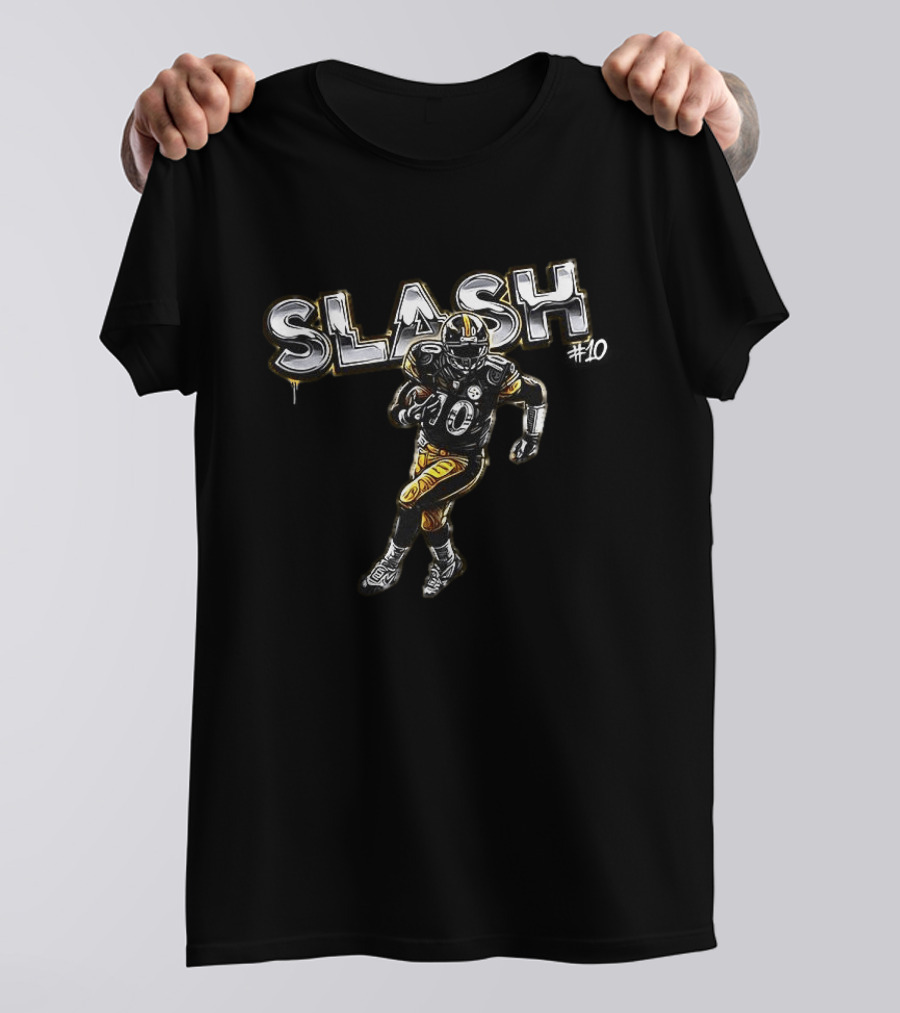 Roman Wilson Pittsburgh Steelers Slash Graffiti Football Player T-Shirt