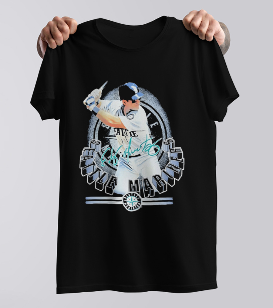 Seattle Mariners Edgar Martinez Signature Baseball Legend T-Shirt