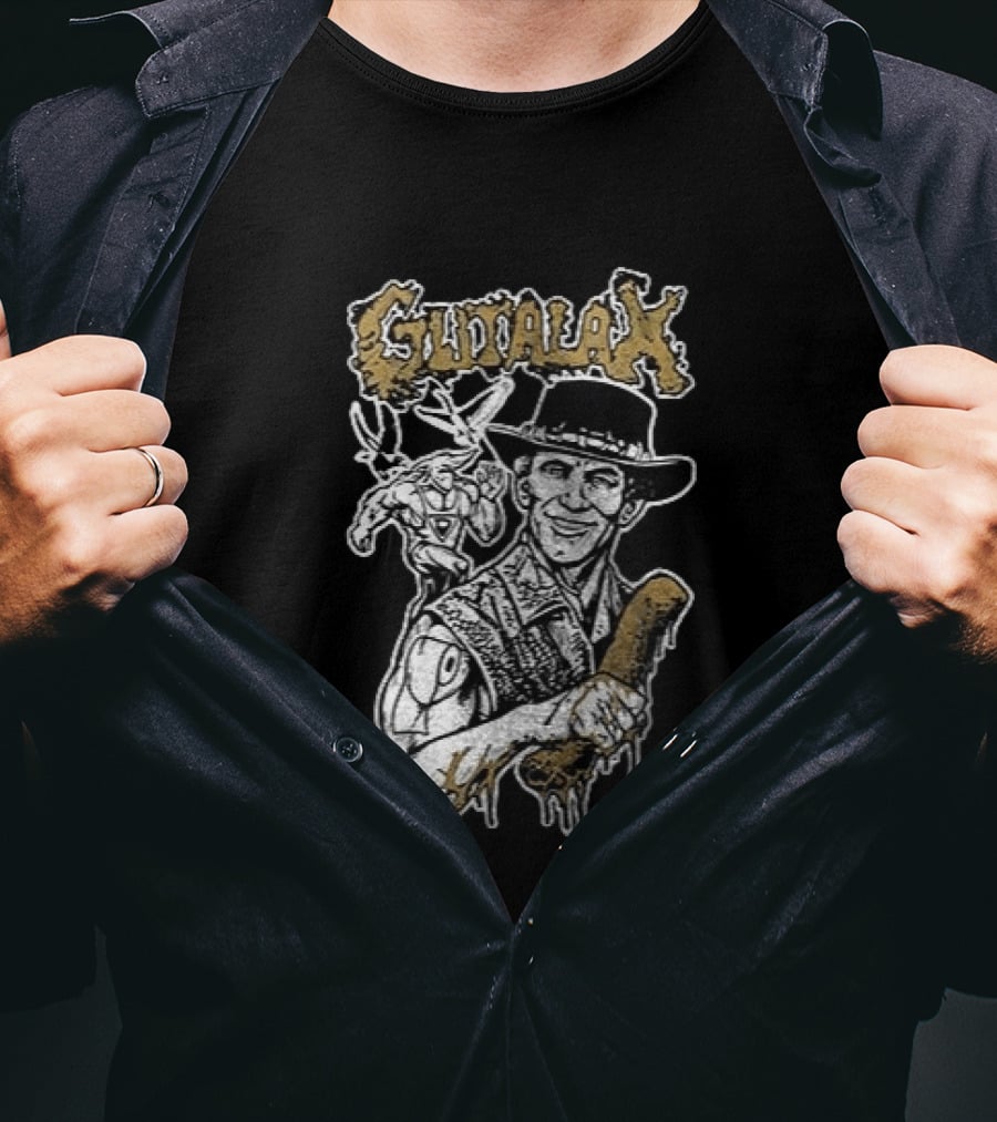 Gutalax Smear Campaign Dates Schedule Crocodile Dundee T-Shirt