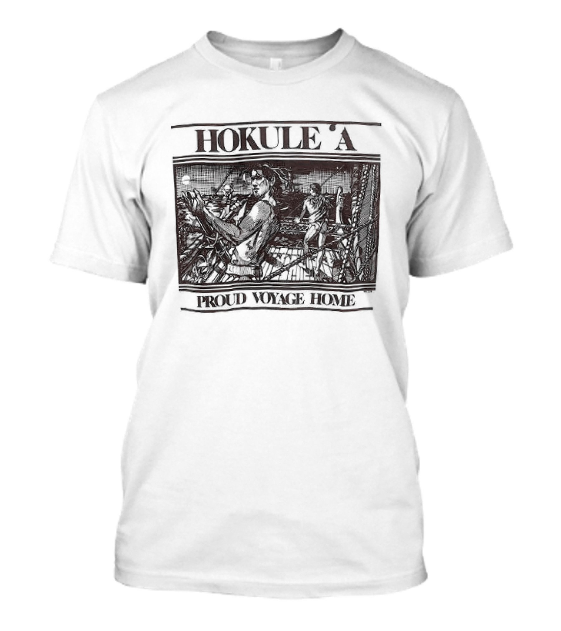 Hokule'a Proud Voyage Home Stars Constellation Navigation T-Shirt