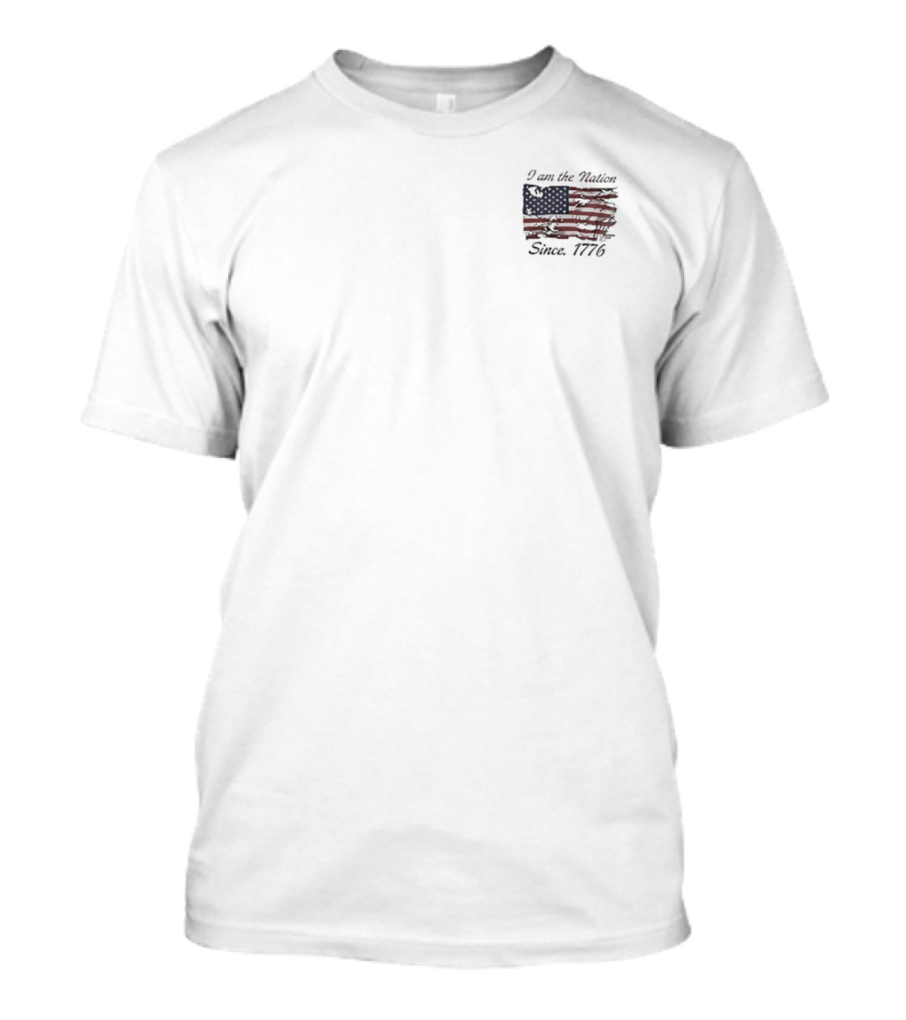 I Am The Nation Since 1776 Johnny Cash Ragged Old Flag Patriotic T-Shirt