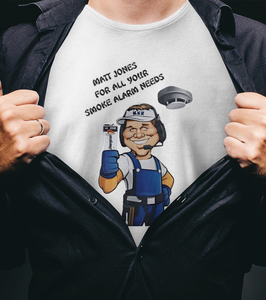 Matt Jones Smoke Alarm Expert KSR Kentucky Sports Radio T-Shirt