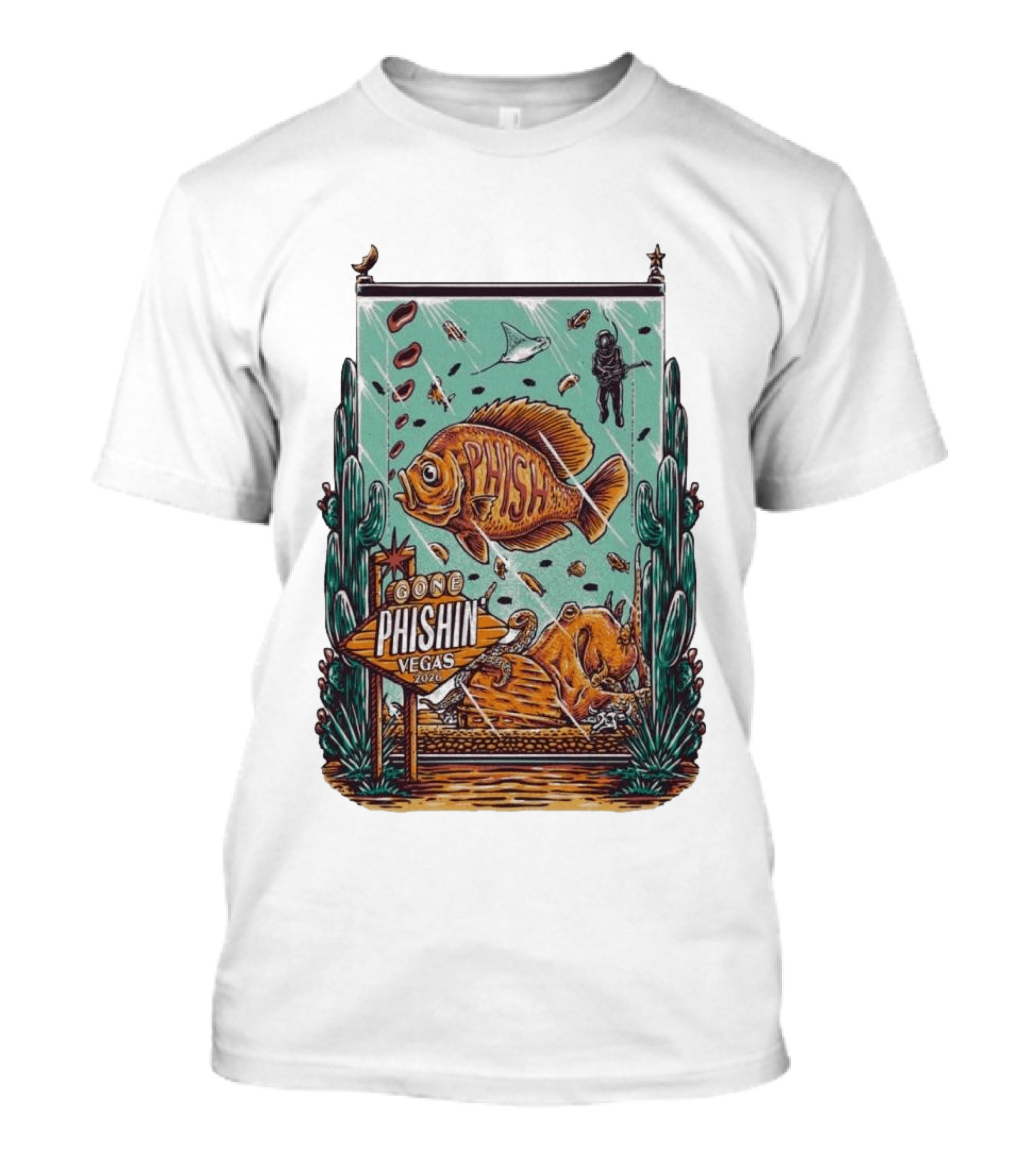 Gone Phishin Vegas 2026 Phish Desert Adventure T-Shirt
