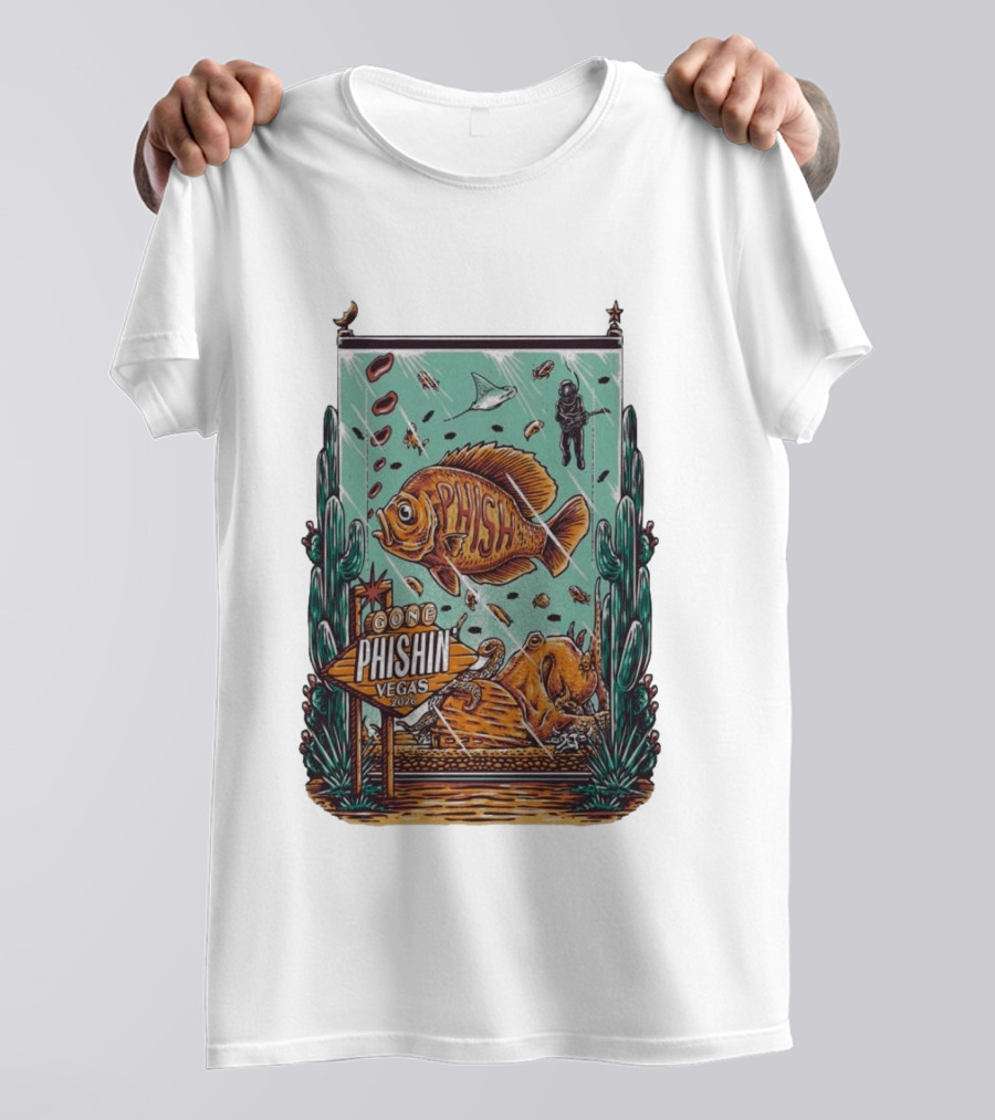 Gone Phishin Vegas 2026 Phish Desert Adventure T-Shirt