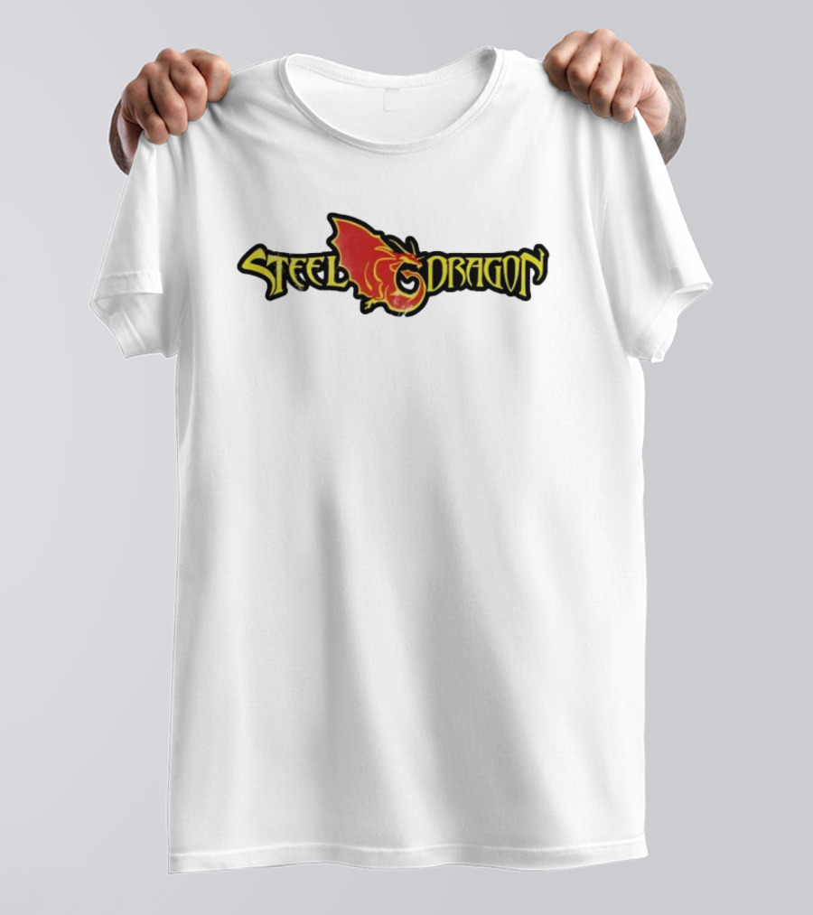 Steel Dragon Red Winged Fiery T-Shirt