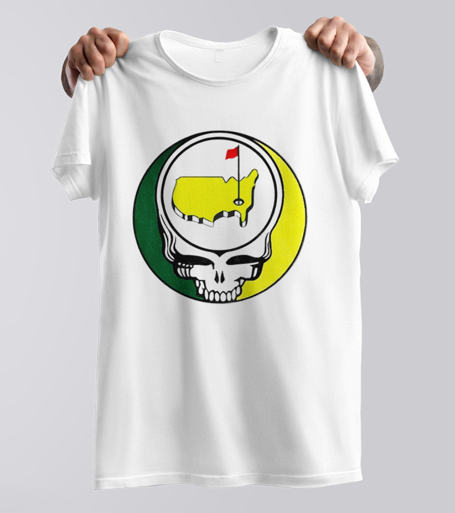 Masters Tournament 2026 Grateful Dead Skull Country Map Flag T-Shirt