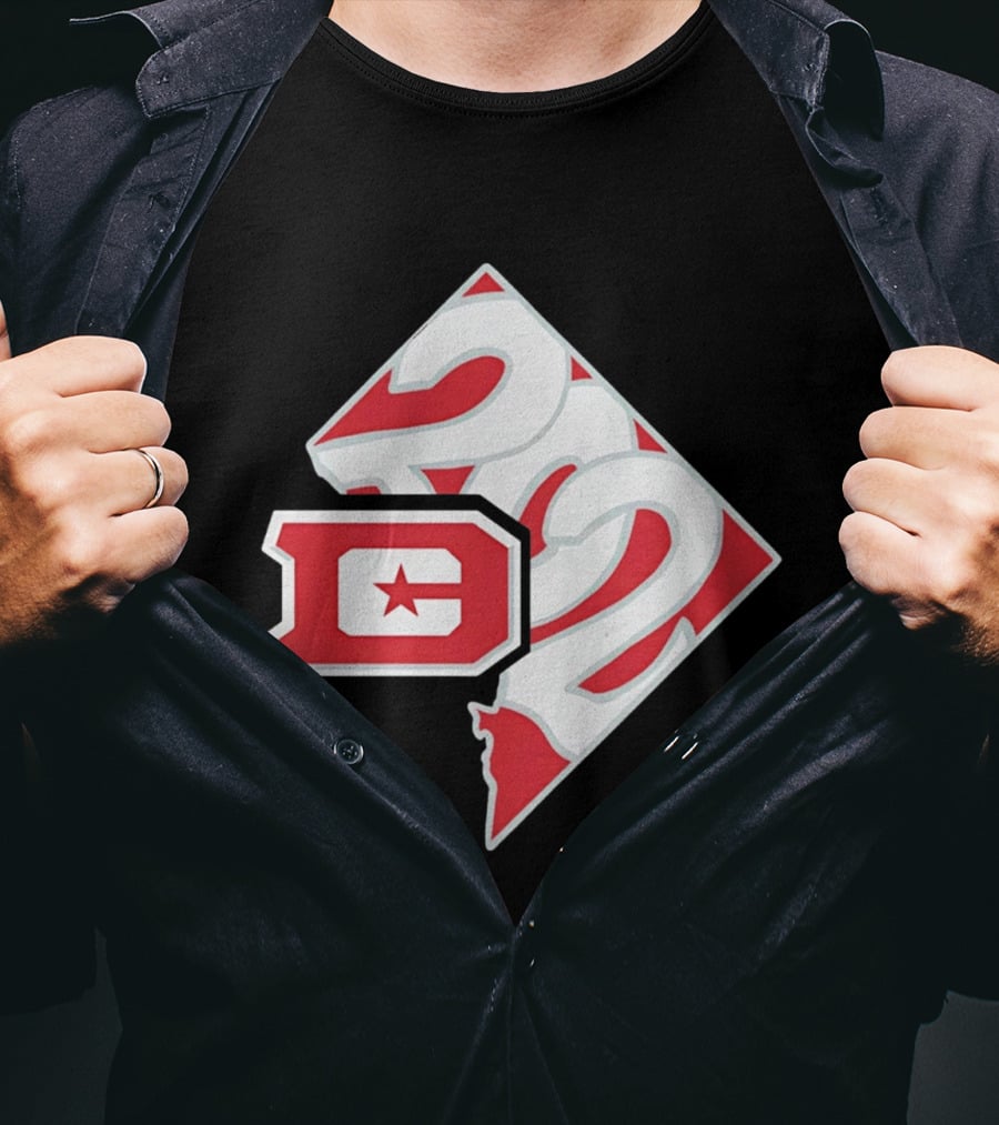 2026 UFL DC Defenders 202 Area Code Map T-Shirt