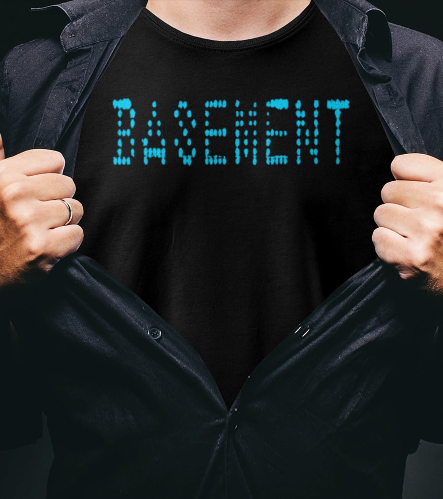 Basement Pixel Retro Dot Matrix T-Shirt