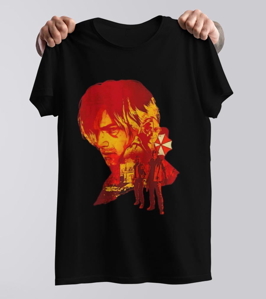 Leon Kennedy Last Requiem Umbrella Corporation Video Game T-Shirt