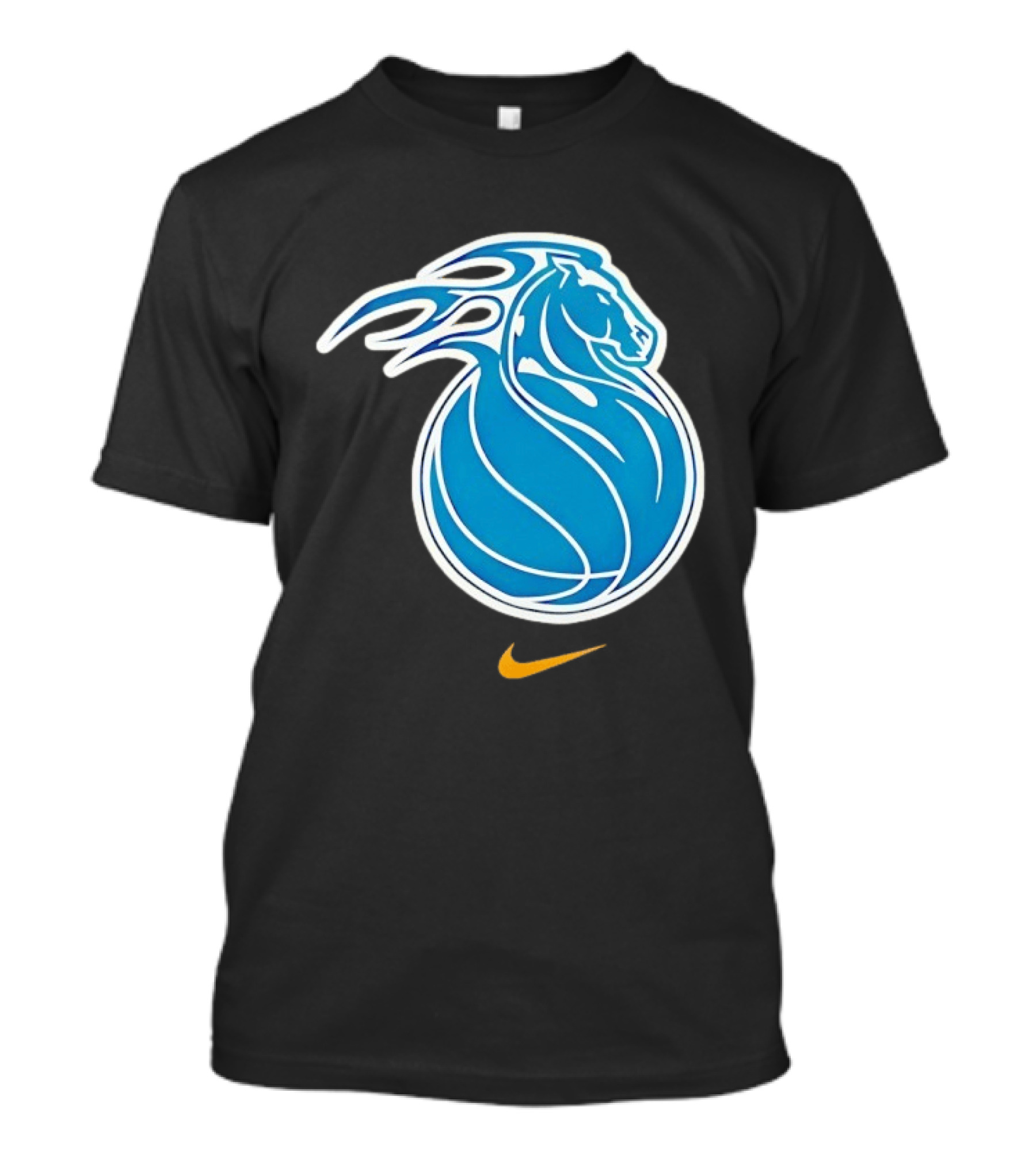Detroit Pistons City Edition 2025 26 Nike Basketball Horse Concept T-Shirt