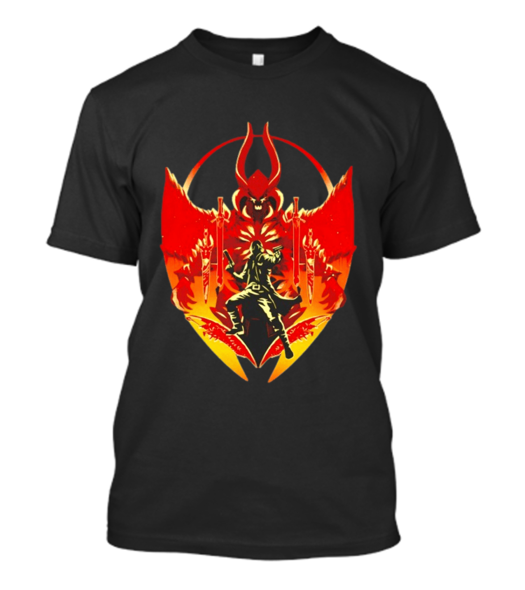 Devil May Cry Dante Fiery Demon Crest Iconography T-Shirt
