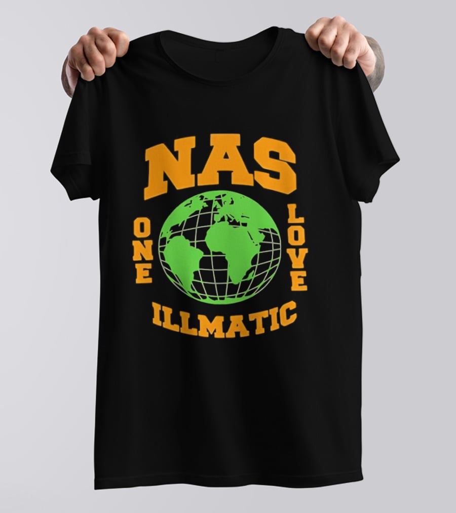 Nas Illmatic One Love Globe T-Shirt