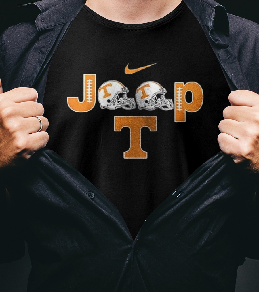 Tennessee Volunteers Jeep Nike Football Helmets T-Shirt