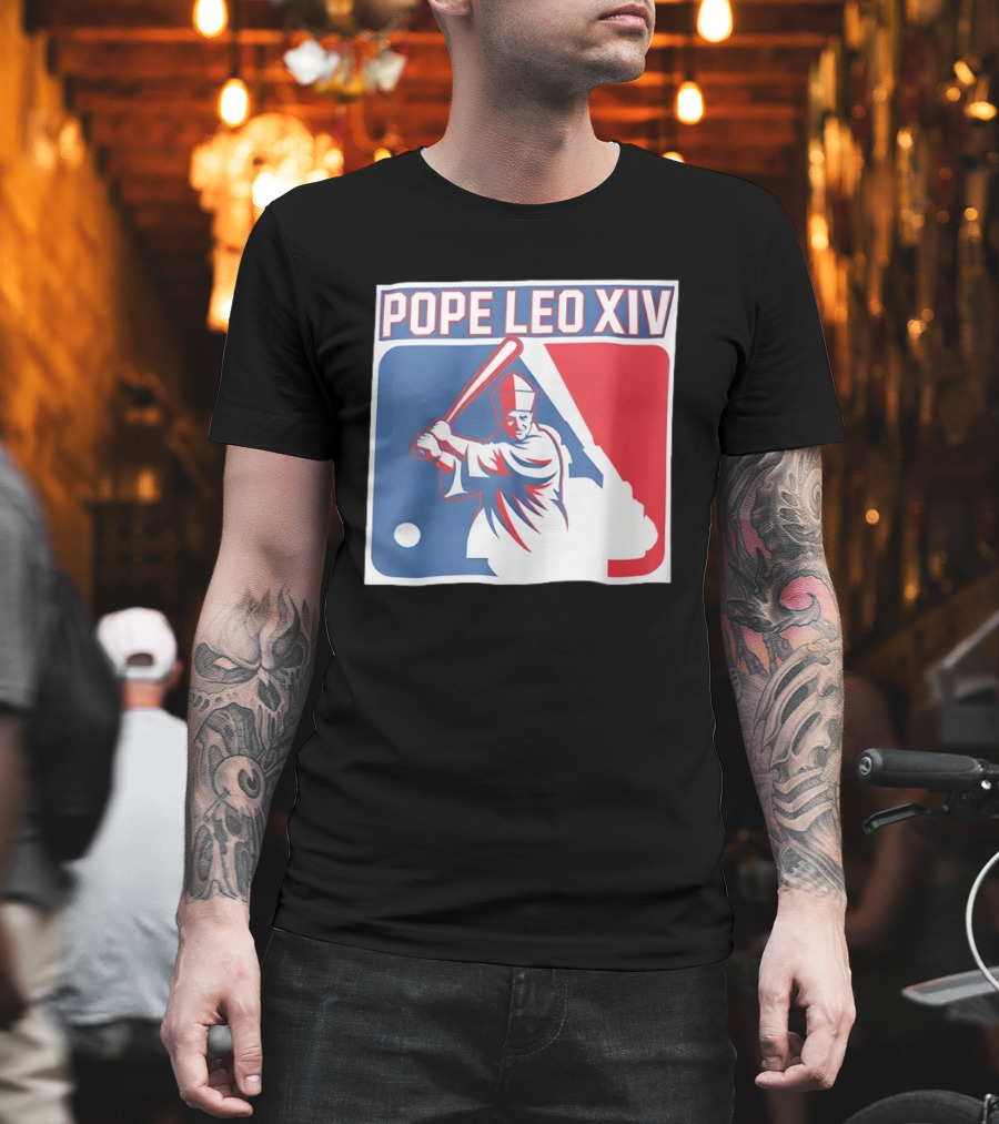 Pope Leo XIV Baseball Catholic MLB T-Shirt