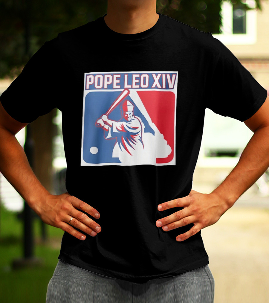 Pope Leo XIV Baseball Catholic MLB T-Shirt