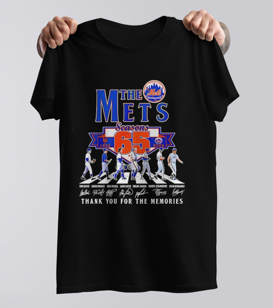 The Mets 65 Seasons 1962 2026 Thank You For The Memories T-Shirt