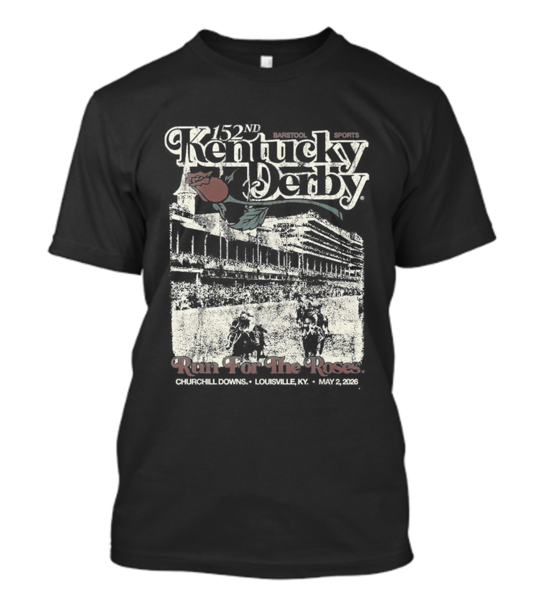 Kentucky Derby Barstool Sports Run For The Roses 2026 T-Shirt