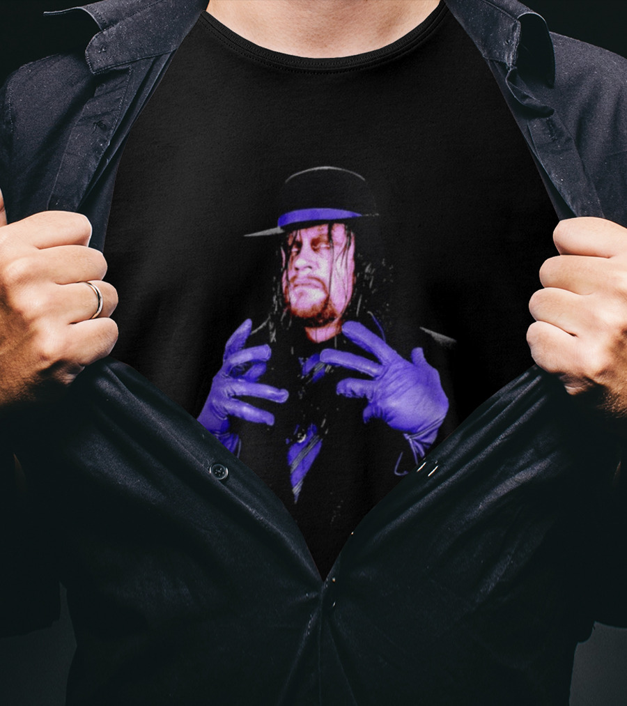 WrestleMania 42 The Undertaker Purple Gloves Iconic Wrestling Legend T-Shirt