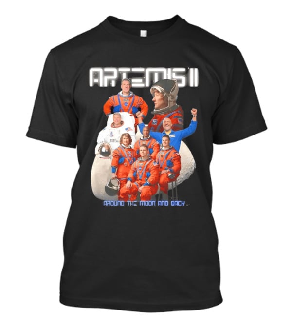 Artemis II Crew Around The Moon Mission T-Shirt