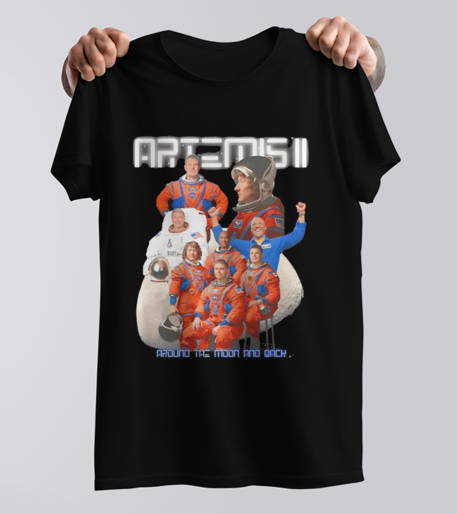 Artemis II Crew Around The Moon Mission T-Shirt
