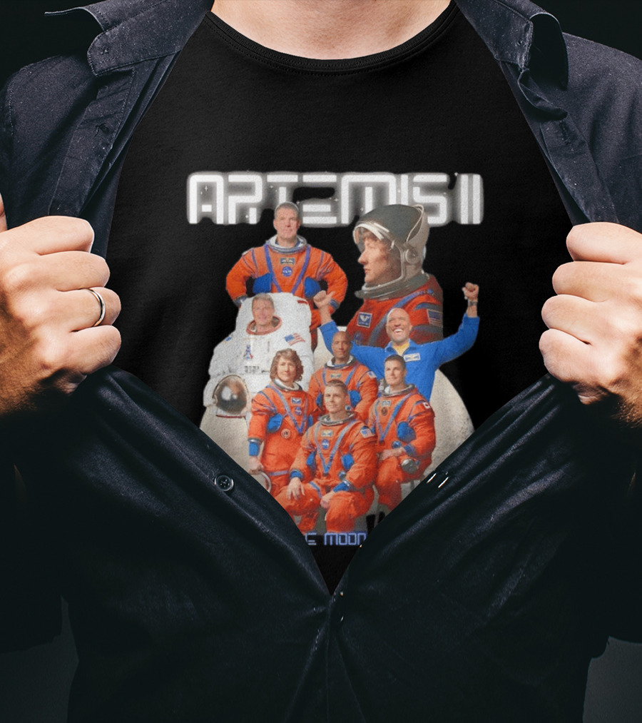 Artemis II Crew Around The Moon Mission T-Shirt