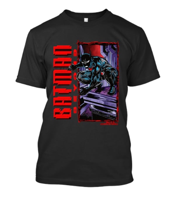 Batman Beyond Combat Readiness Stance Dynamic Gotham City Scene T-Shirt