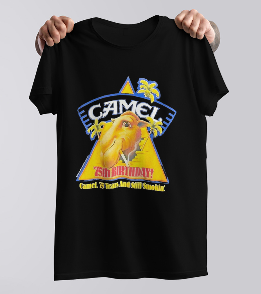 Camel 75th Birthday 75 Years And Still Smokin T-Shirt