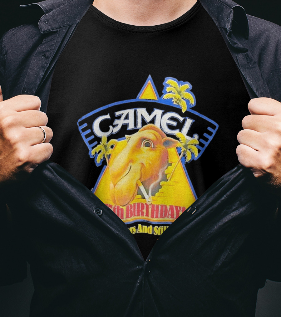Camel 75th Birthday 75 Years And Still Smokin T-Shirt